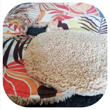 Lingettes débarbouillettes, feuilles de palmier, marrons 