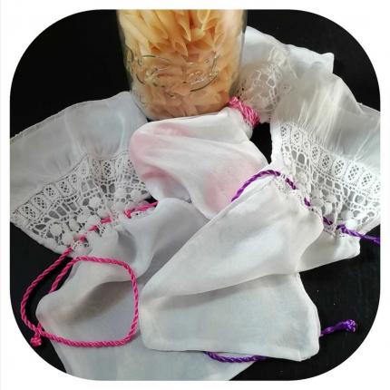 Lot de 3 sacs à vrac en tissu recyclé 