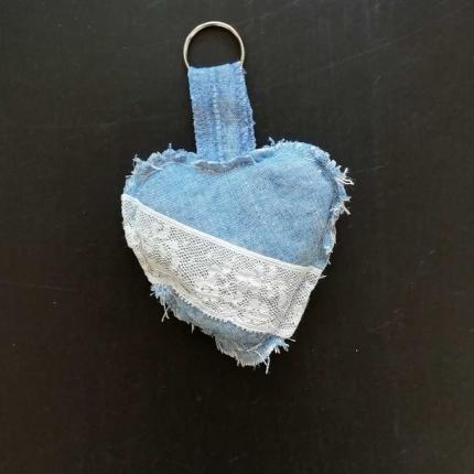 Porte clé en forme de cœur 