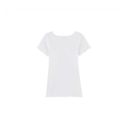 T Shirt Coton Bio Femme Blanc - Ressource
