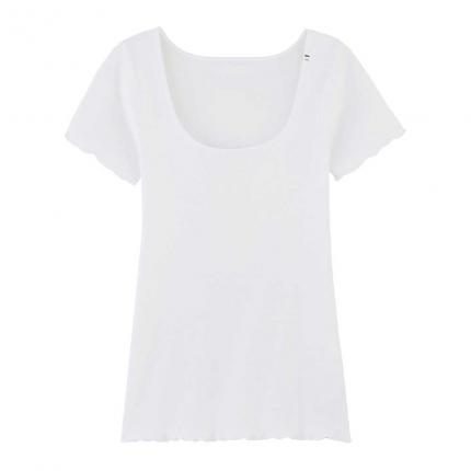 T Shirt Coton Bio Femme Blanc - Ressource
