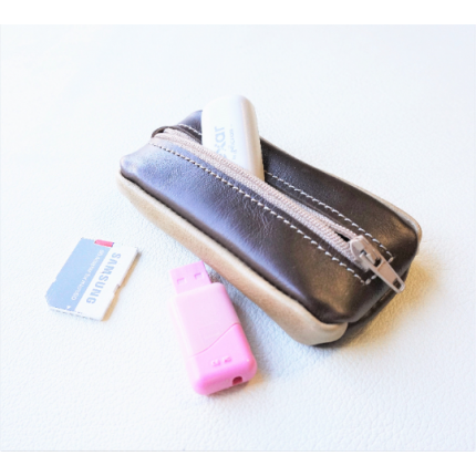 Porte monnaie homme en cuir 