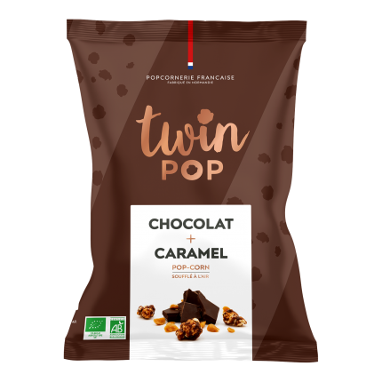 TWINPOP POPCORN CARAMEL + CHOCOLAT