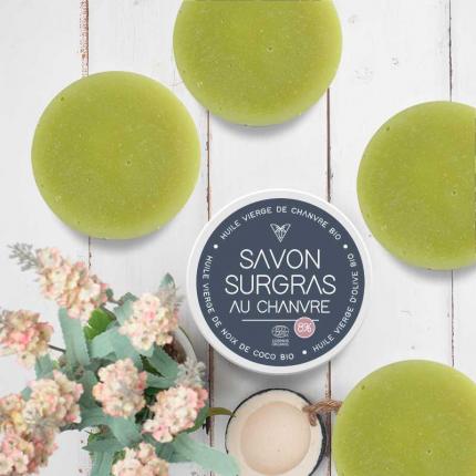 Savons surgras au Chanvre biologique - 100 g
