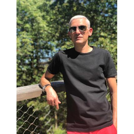 T-shirt premium et durable 100% coton bio - Noir - 340gr/m2