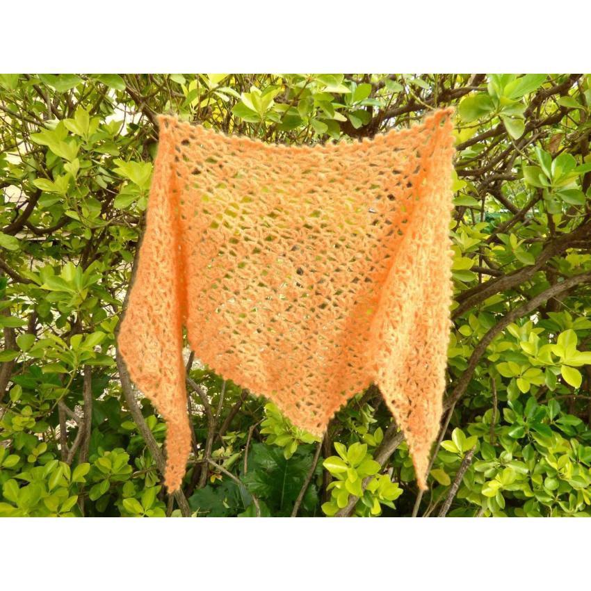 Chèche Corail au motif ajouré