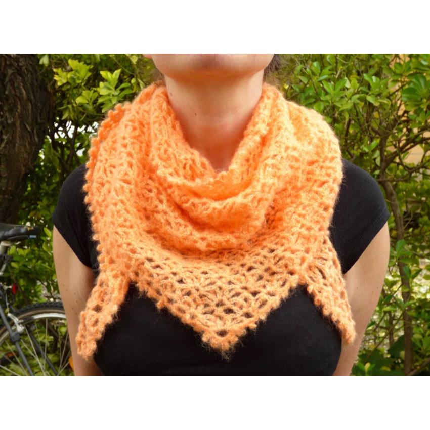 Chèche Corail au motif ajouré