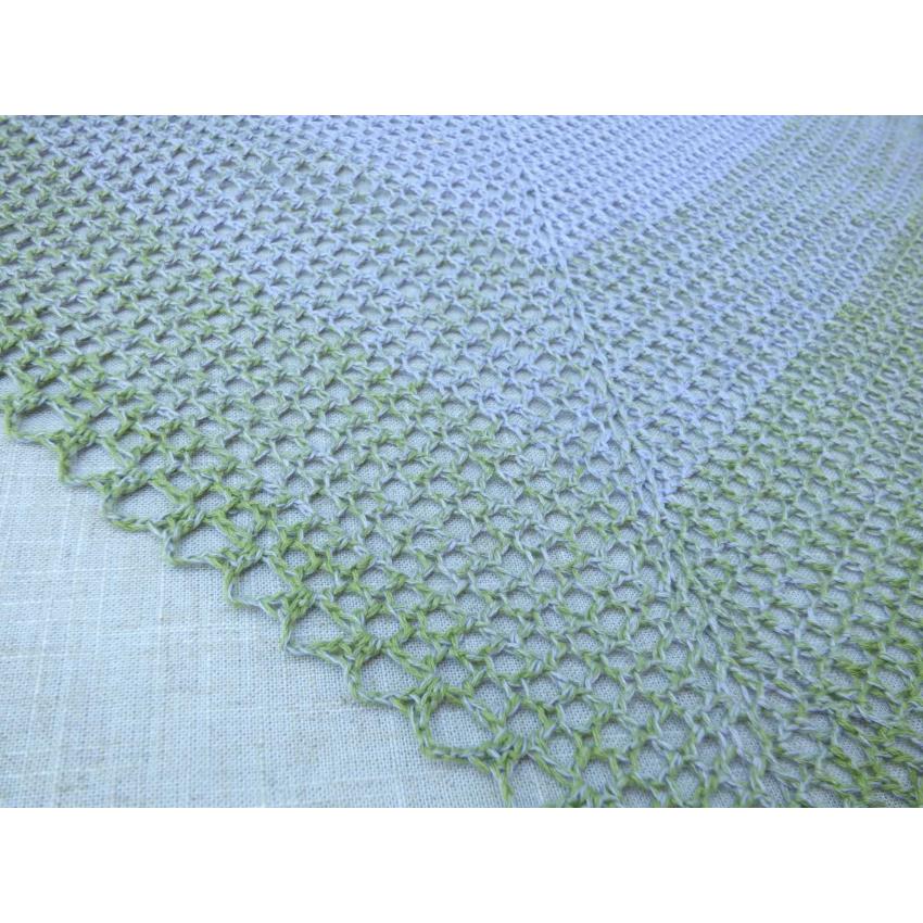 Chèche de Printemps Parme et Vert