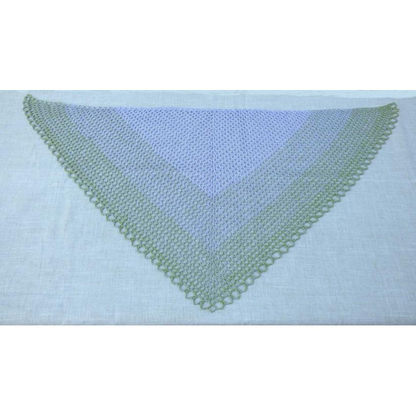 Chèche de Printemps Parme et Vert