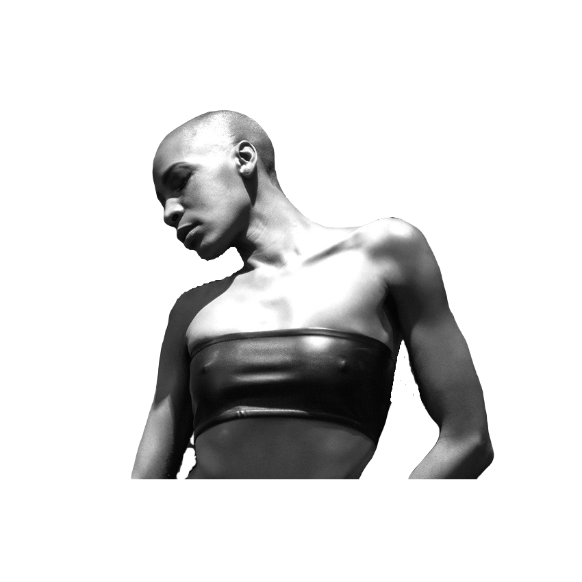 Jupe bandeau noir - jersey viscose noir ou jersey enduit