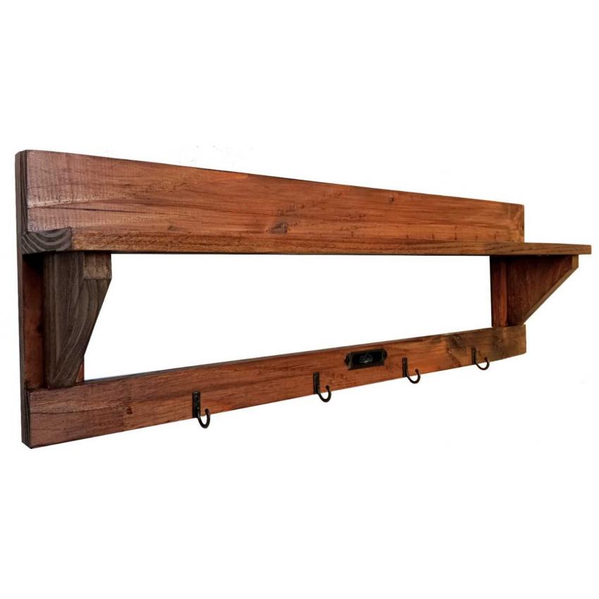 Etagère murale rustique foncée