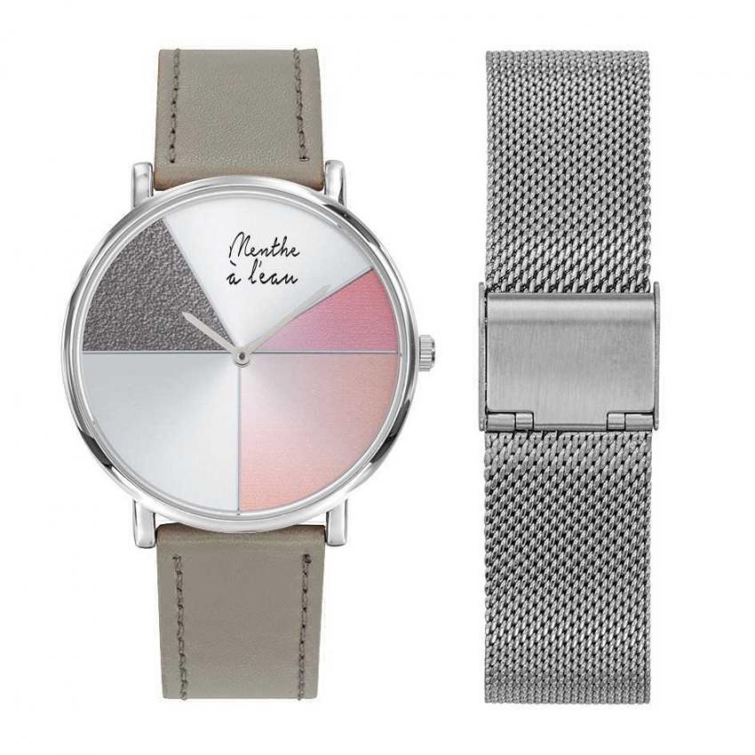 Coffret L'Indécise façon cuir gris design