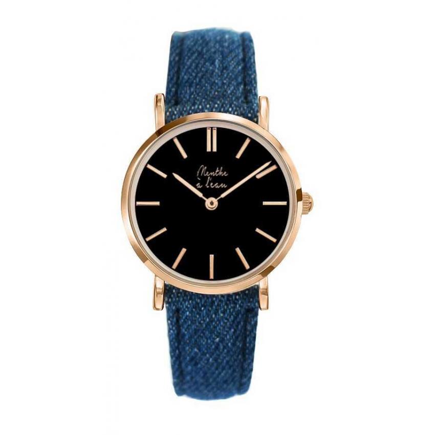 La Véritable cuir jeans fond noir