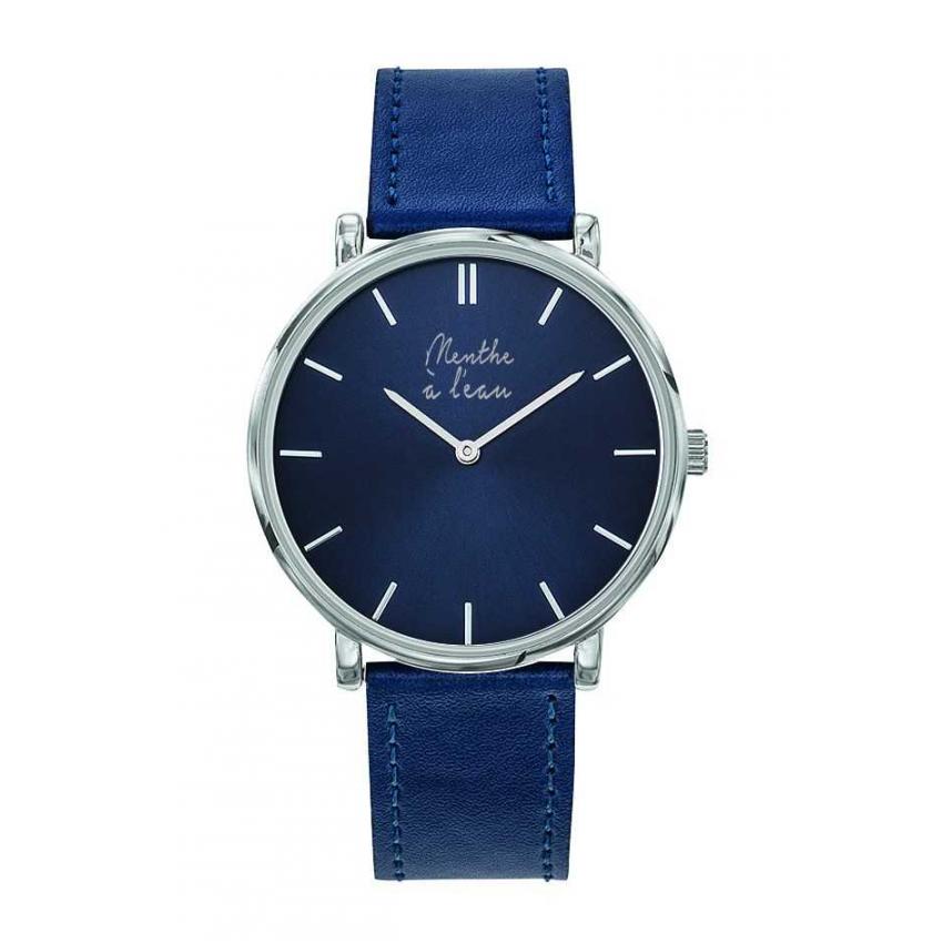 L'Indécise façon cuir bleu