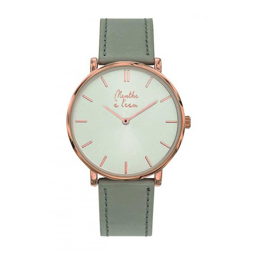 L'Indécise façon cuir gris