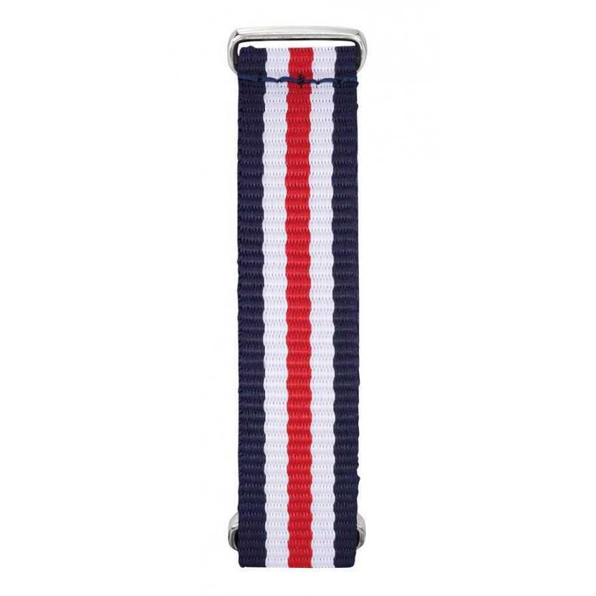 bracelet Femme SILVER bleu blanc rouge fin