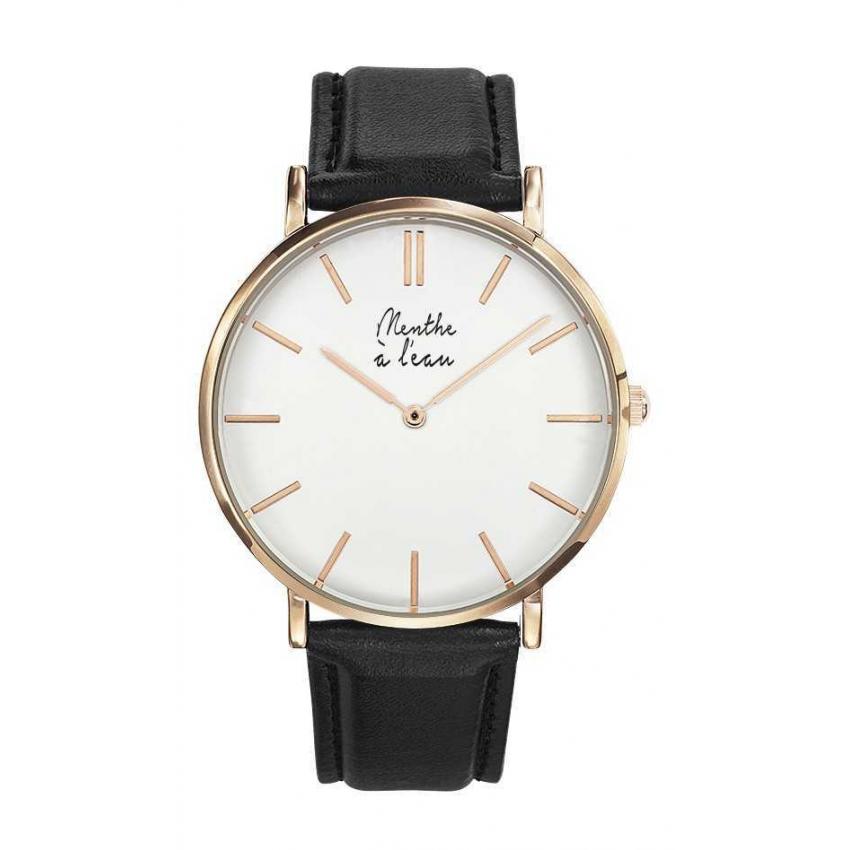 La Véritable cuir noir fond blanc H