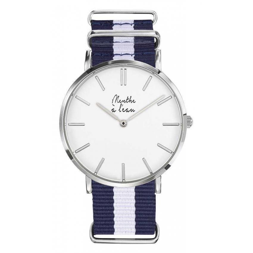 La Résistante bleu/blanc H chromée