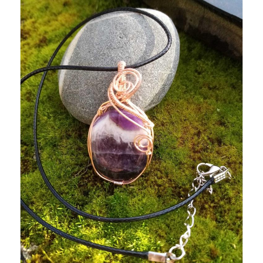 Pendentif Orodrim en améthyste d'Auvergne