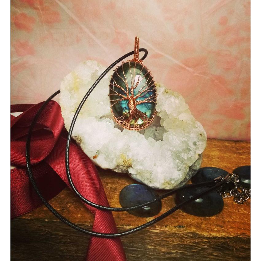 Arbre de vie yggdrasil en labradorite