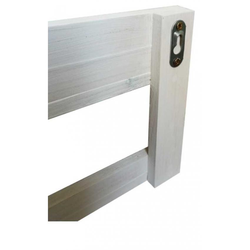 Etagère murale rustique blanc craie