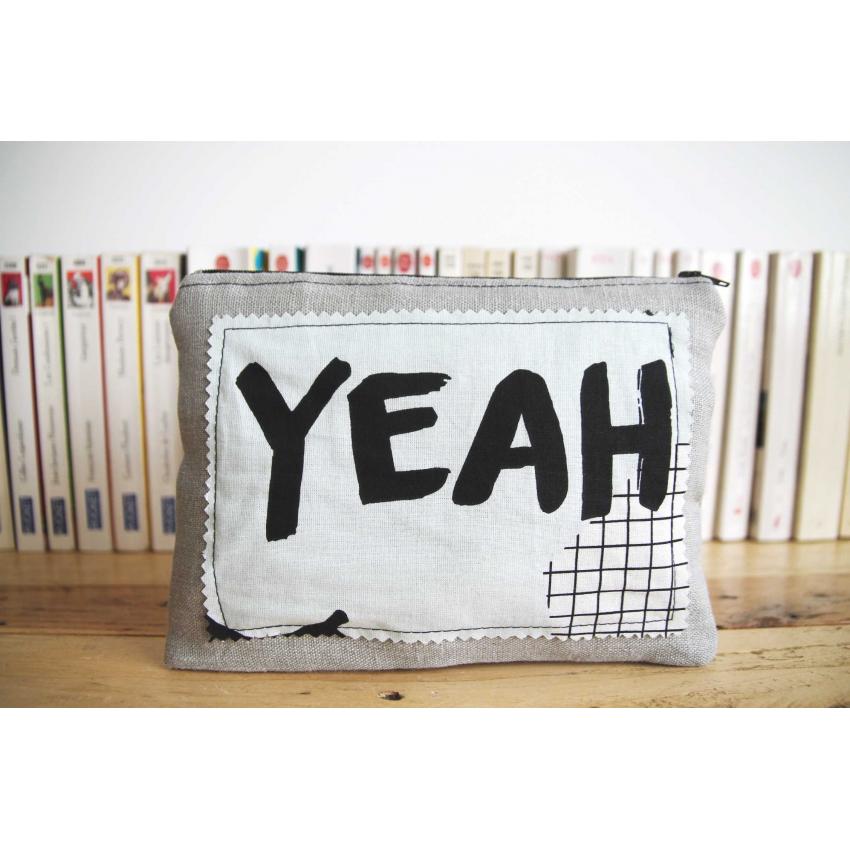 Pochette Lin et bleue - Yeah