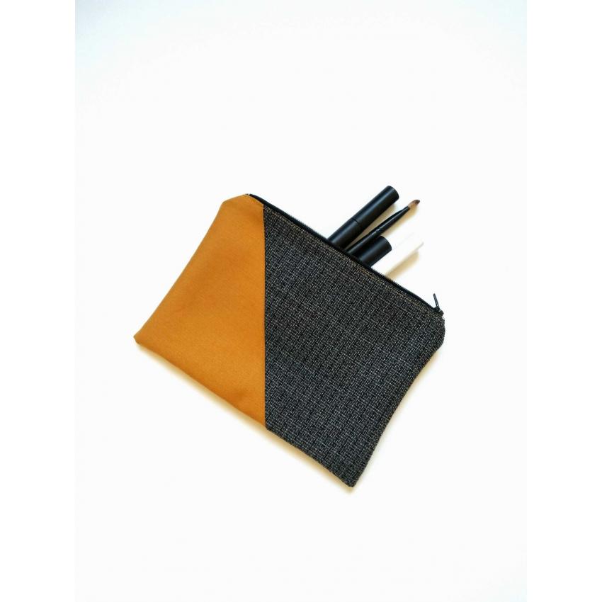 Pochette Grise et Moutarde - Diagonale