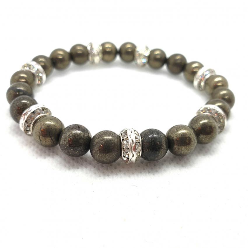 Bracelet en pyrite naturelle