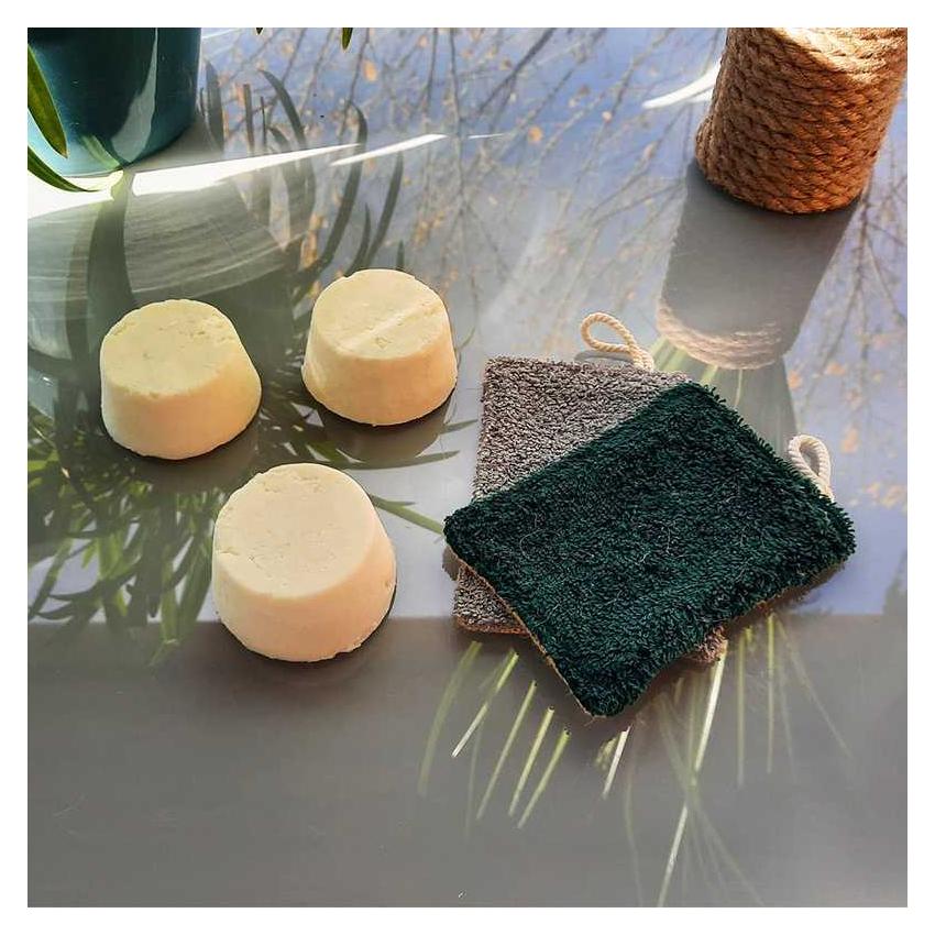 Cakes vaisselle et éponges lavables