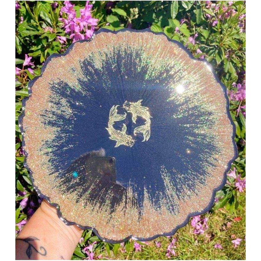 Sous verre et plateau ensemble