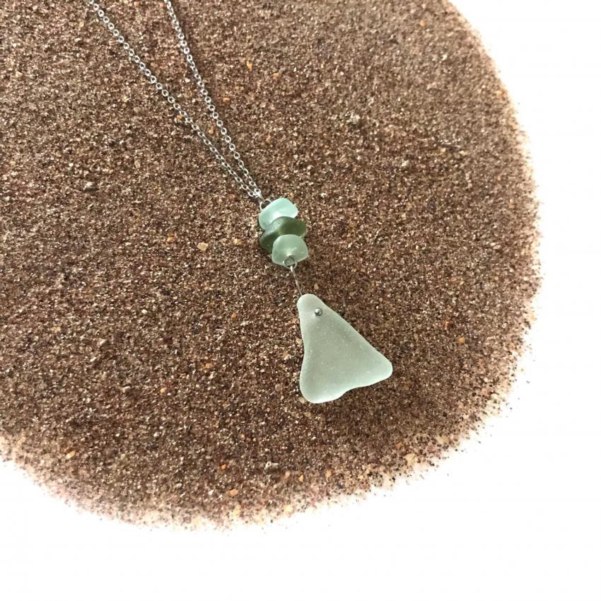 Collier Presquîle Seafoam & Vert