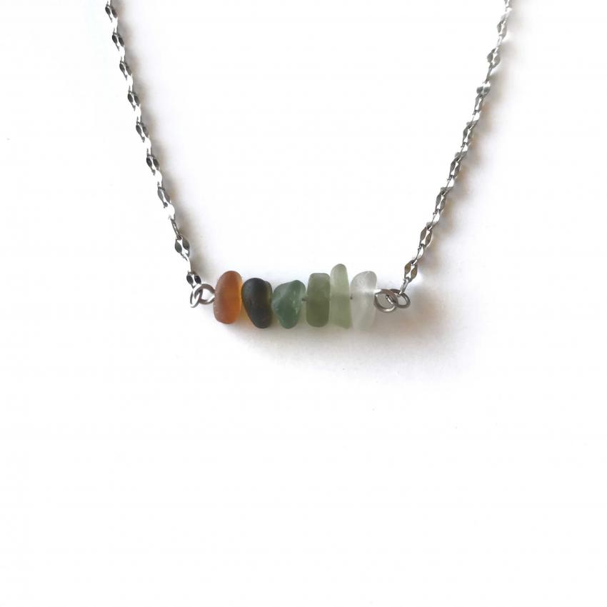 Collier Rivage dégradé Orange Vert #2