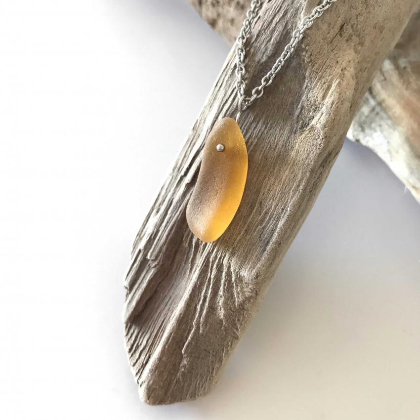 Pendentif Île Ambre clair