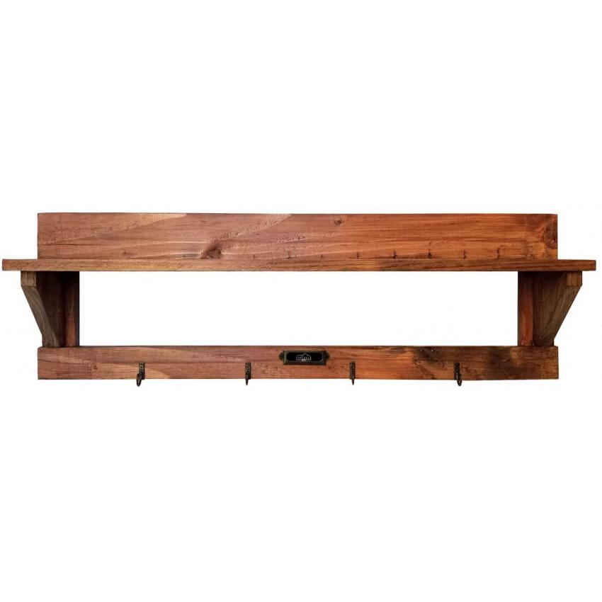 Etagère murale rustique foncée