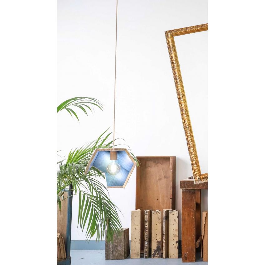 Suspension en bois nature - huile de lin