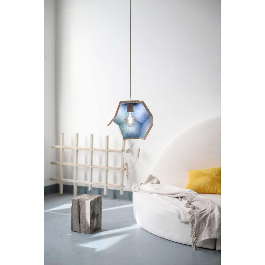 Suspension en bois nature - huile de lin