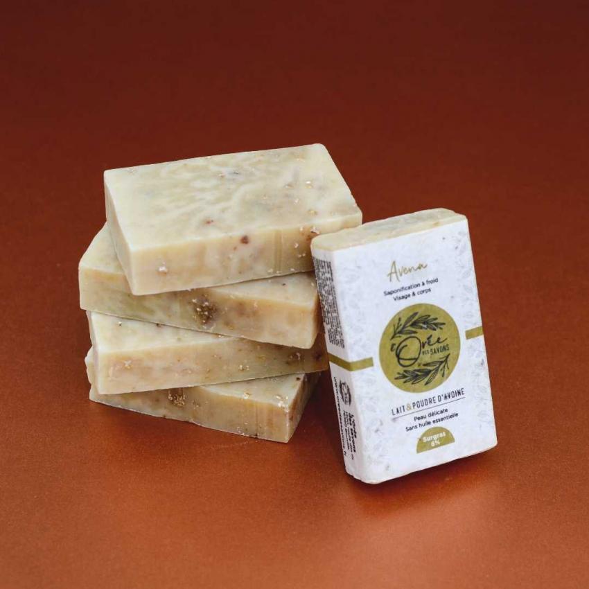Savon solide Avena – Lait & Poudre d’Avoine – Sans HE
