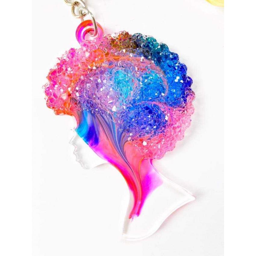 Porte clé ou bijoux de sac en résine