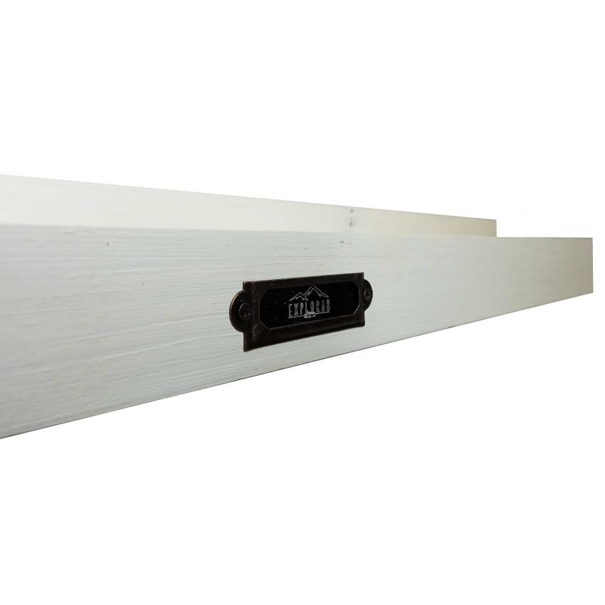 Etagère murale à livres - blanc mat