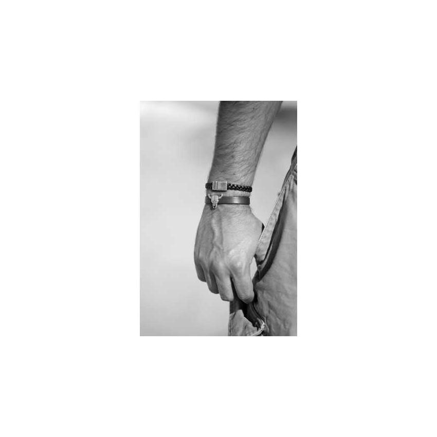 Bracelet taureau en cuir