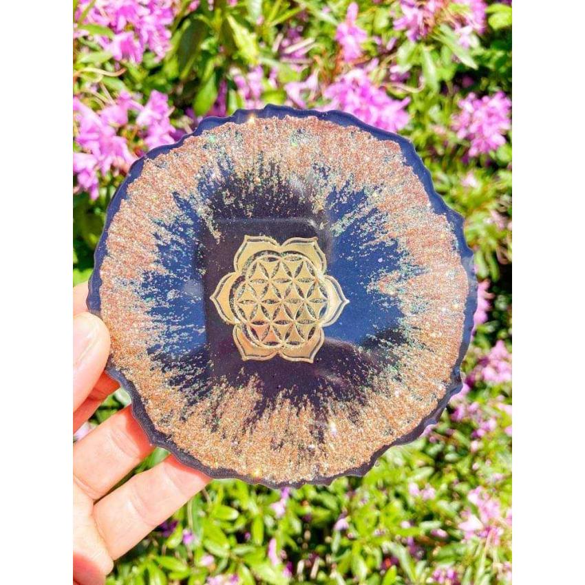 Sous verre et plateau ensemble