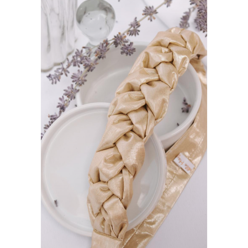 Headband tressé doré