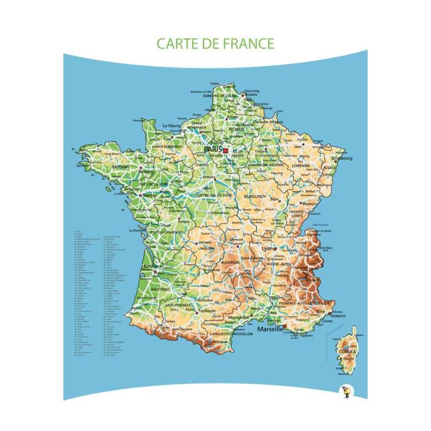 Carte de France - Agathe