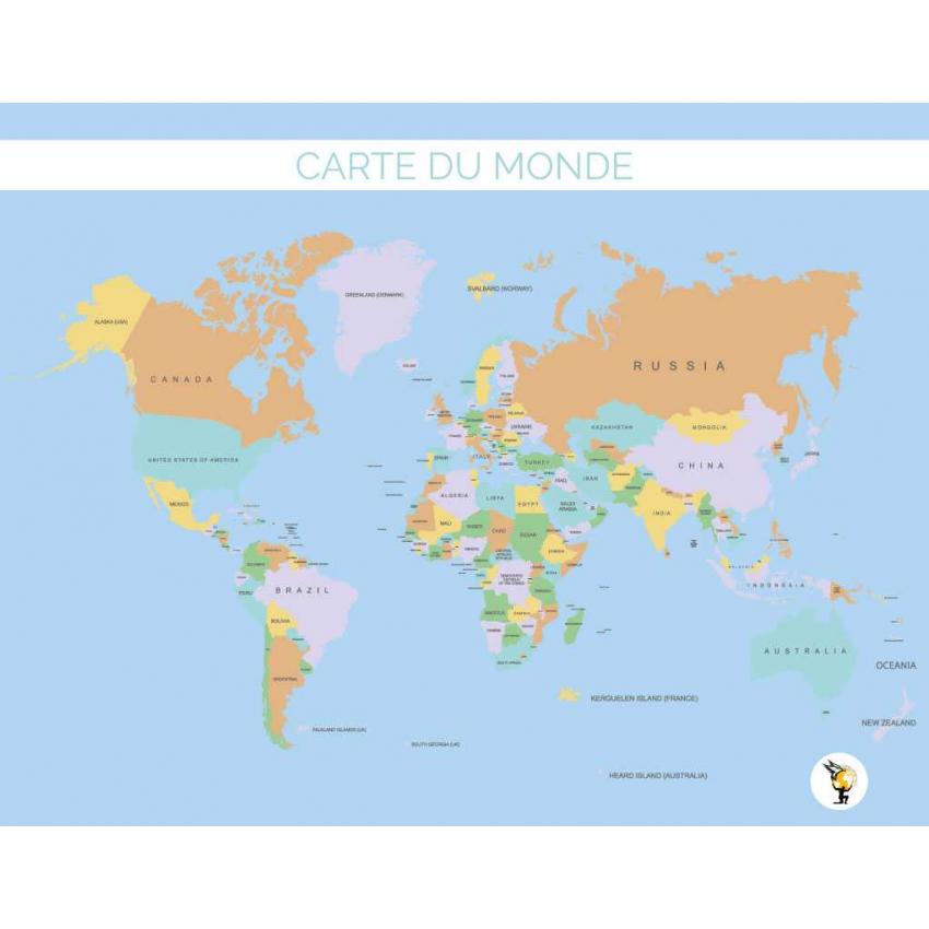Carte du monde - Lina