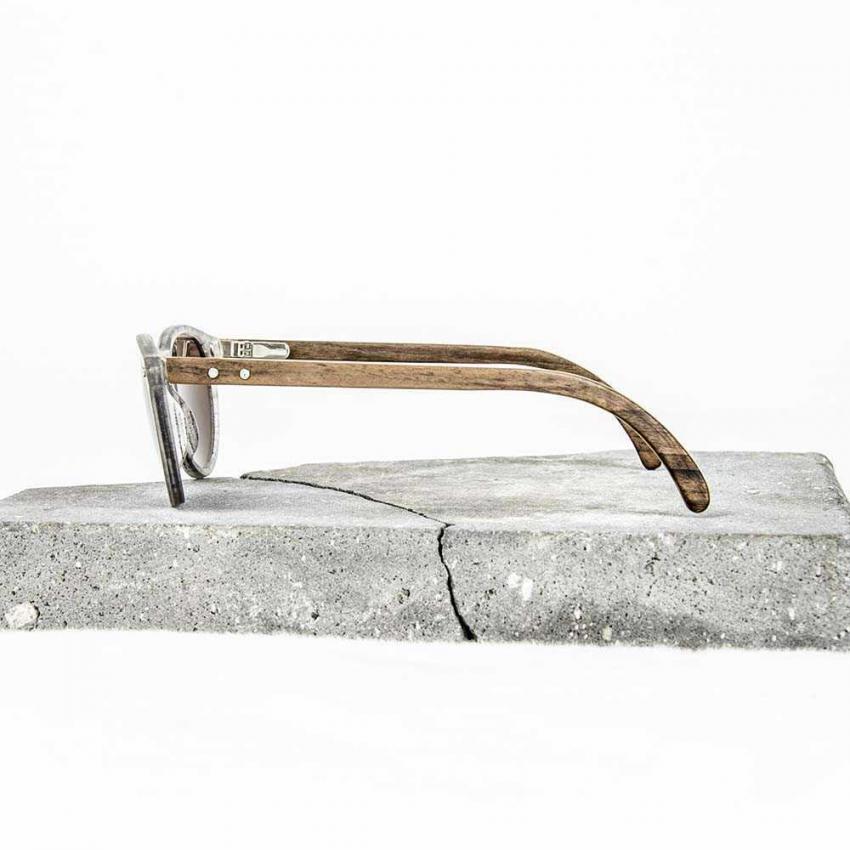 Lunettes de soleil en bois Made in France CDG Volcanic Serie