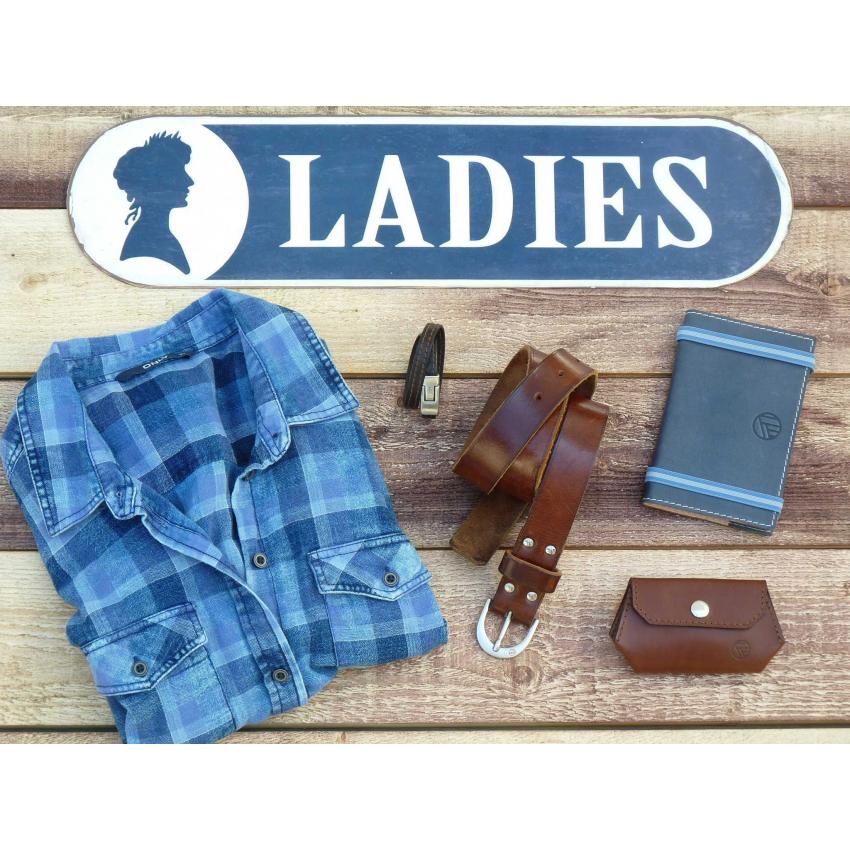 CEINTURE CUIR L'INDISPENSABLE 3CM MARRON