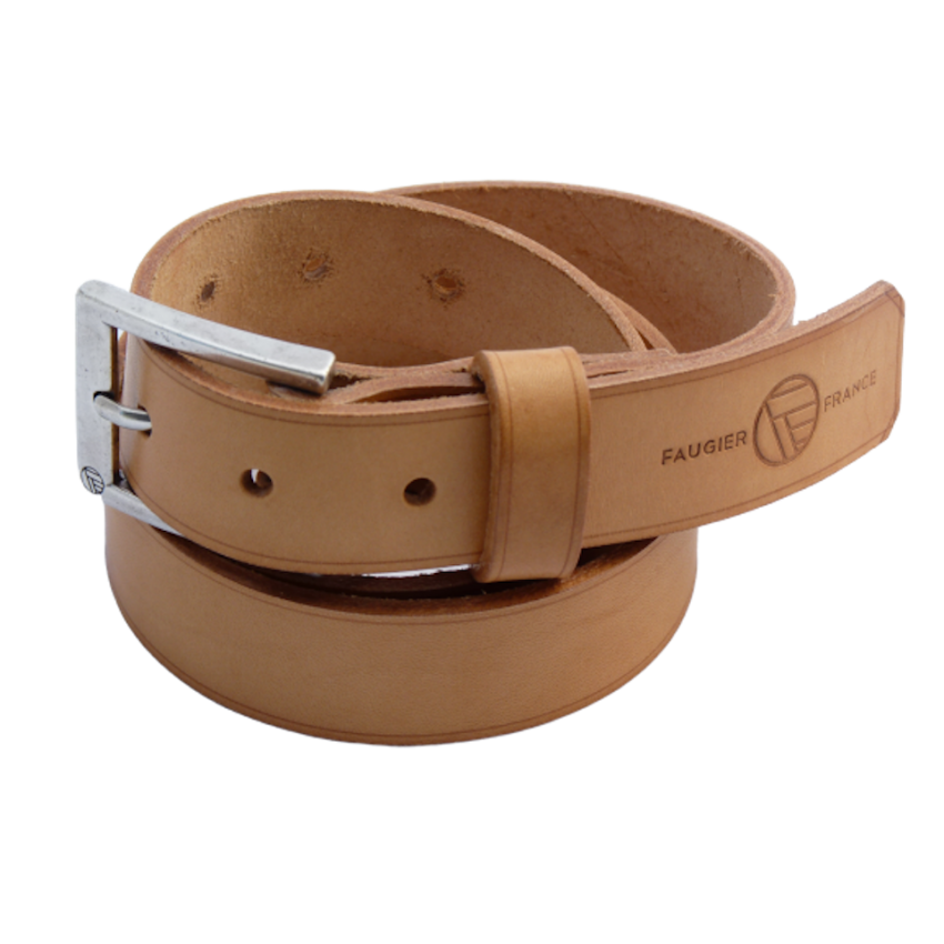CEINTURE CUIR L'INDISPENSABLE 3 CM NATURELLE