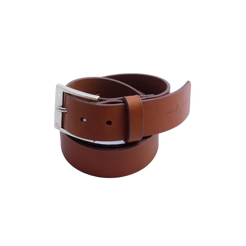 CEINTURON CUIR LEGEND 4CM MARRON