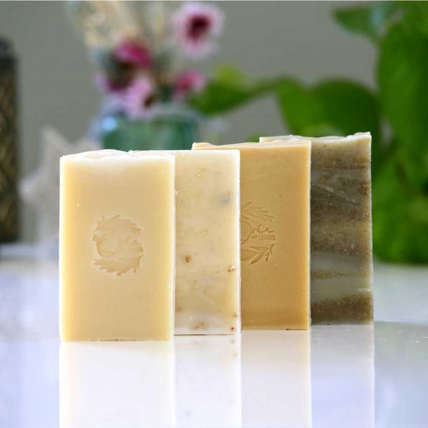 Coffret Zéro déchet 4 Savons saponifiés à froid