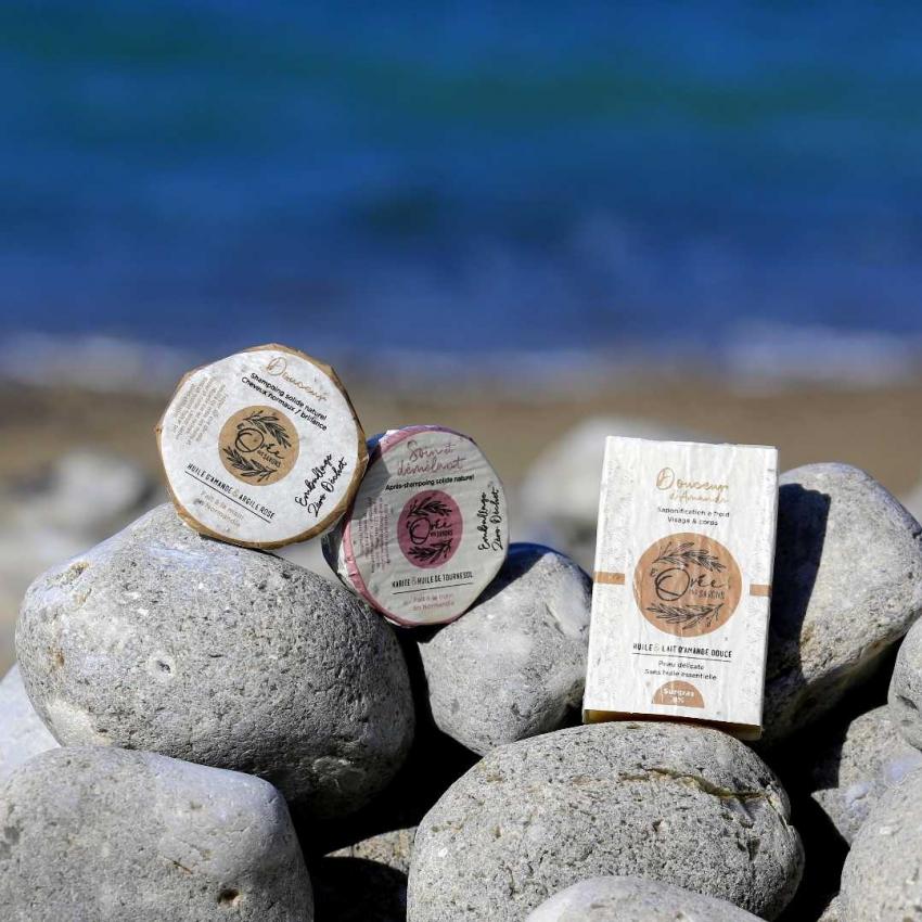 Coffret Zéro Déchet Amande corps & cheveux naturel – huile & lait d’Amande